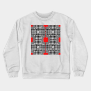 Fun Pepita Pattern Crewneck Sweatshirt